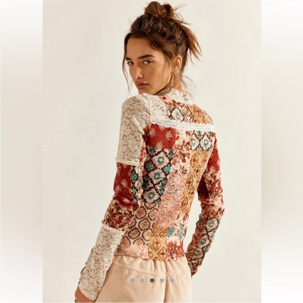 Hudson Patchwork Turtleneck - image 5